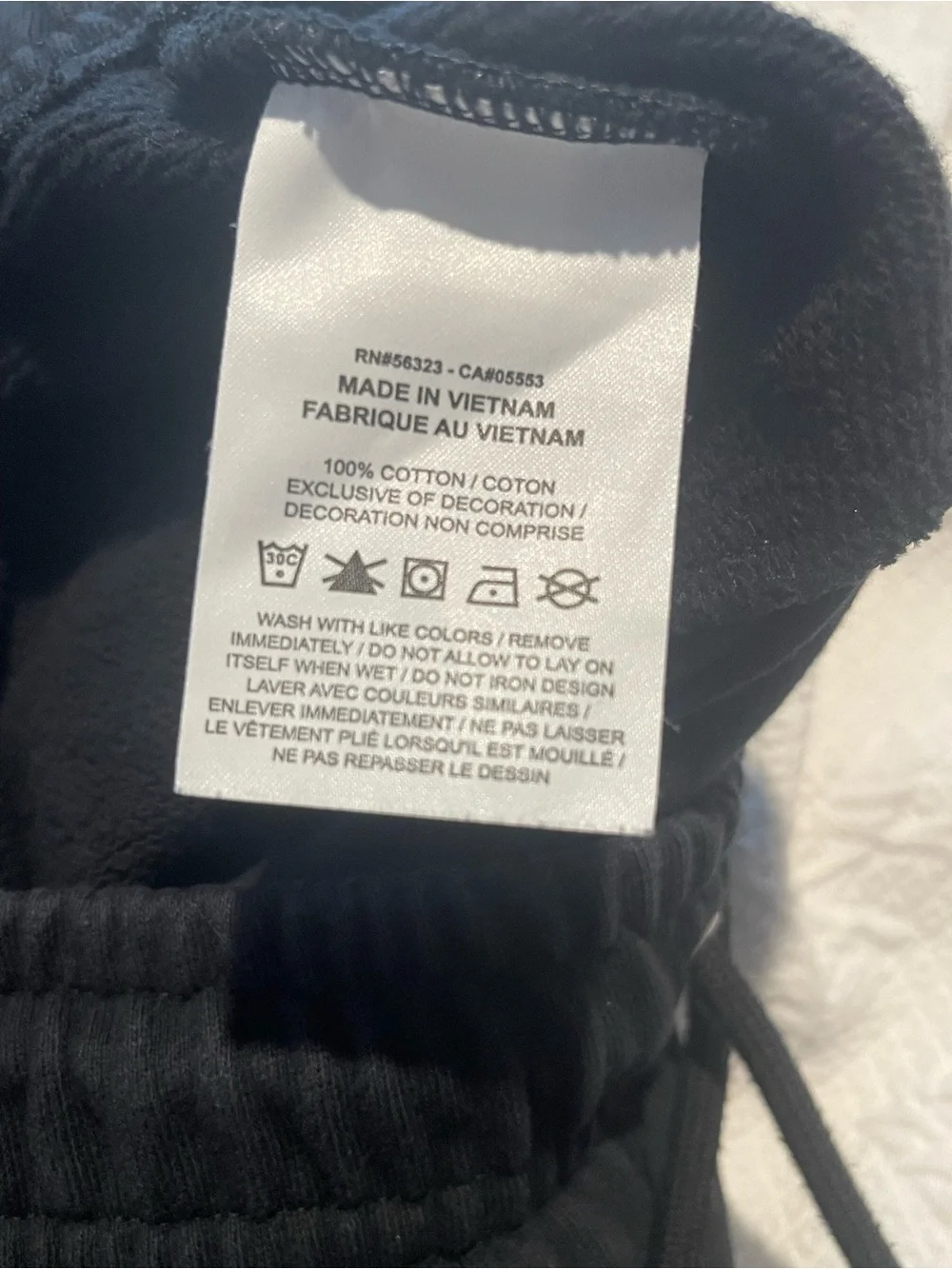 Michael Jordan Men's M Black Jogger Pants 2 front slide pockets 1 Back Zip pock